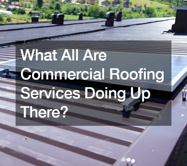 What All Are Commercial Roofing Services Doing Up There?