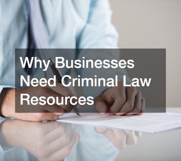 Why Businesses Need Criminal Law Resources